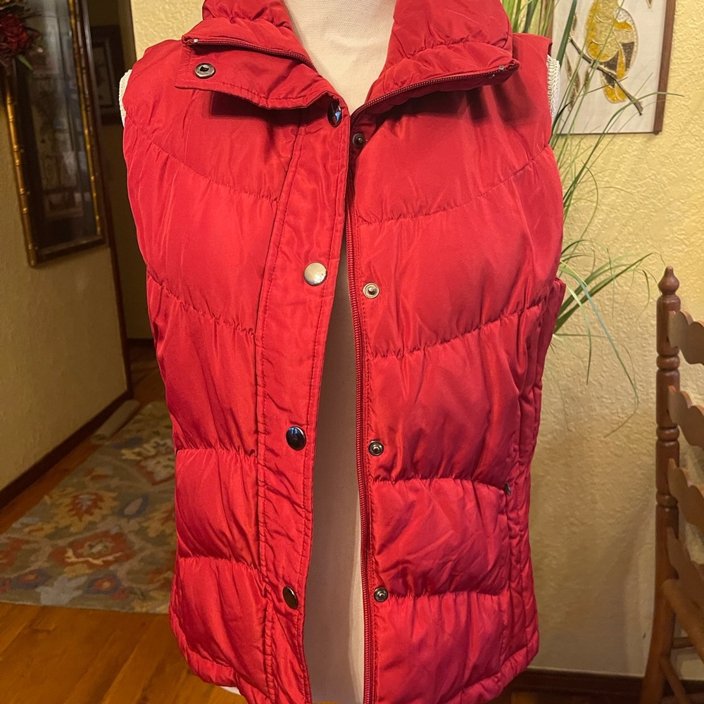 Kenneth Cole Reaction Red Quilted Puffer Vest
